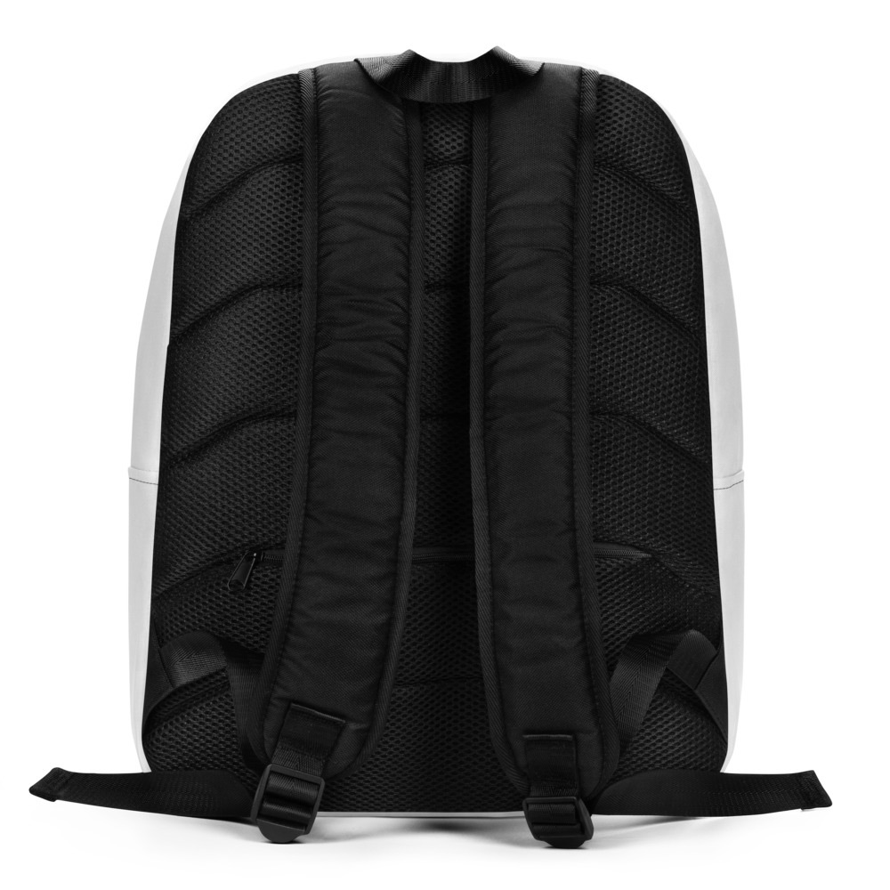 Barbados Map Minimalist Backpack in White – Barbados Island Backpack