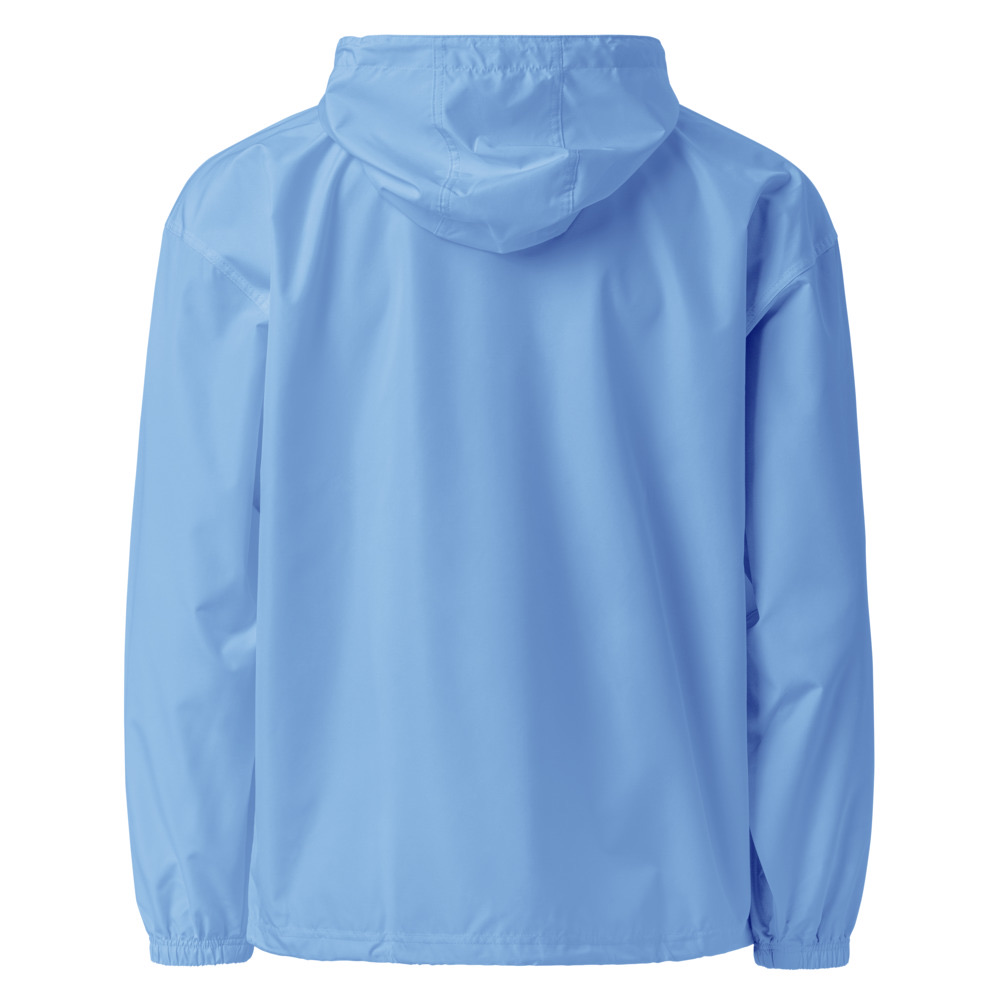 Barbados Map Packable Jacket in Light Blue – Barbados Island Jacket