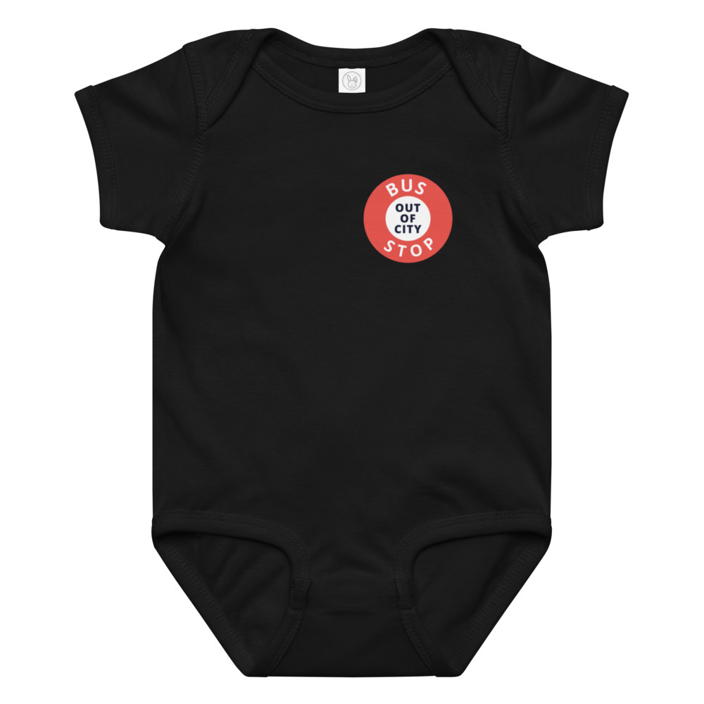 Out Of City Baby Bodysuit in Black – Barbados Bus Stop Baby Bodysuit