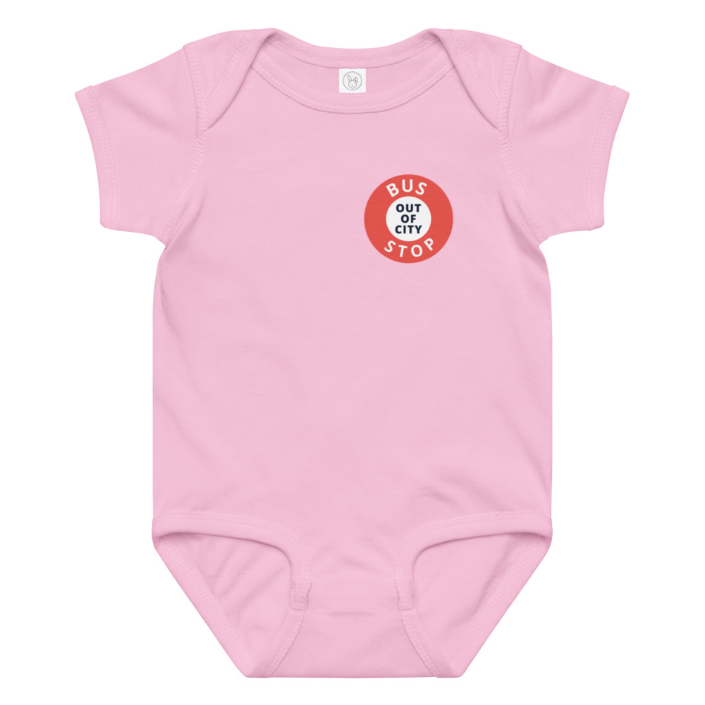 Out Of City Baby Bodysuit in Pink – Barbados Bus Stop Baby Bodysuit