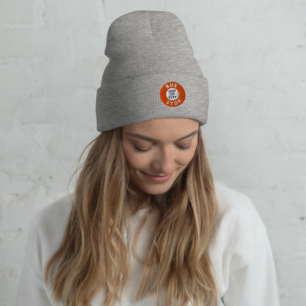 Out Of City Cuffed Beanie in Heather Grey – Barbados Bus Stop Beanie