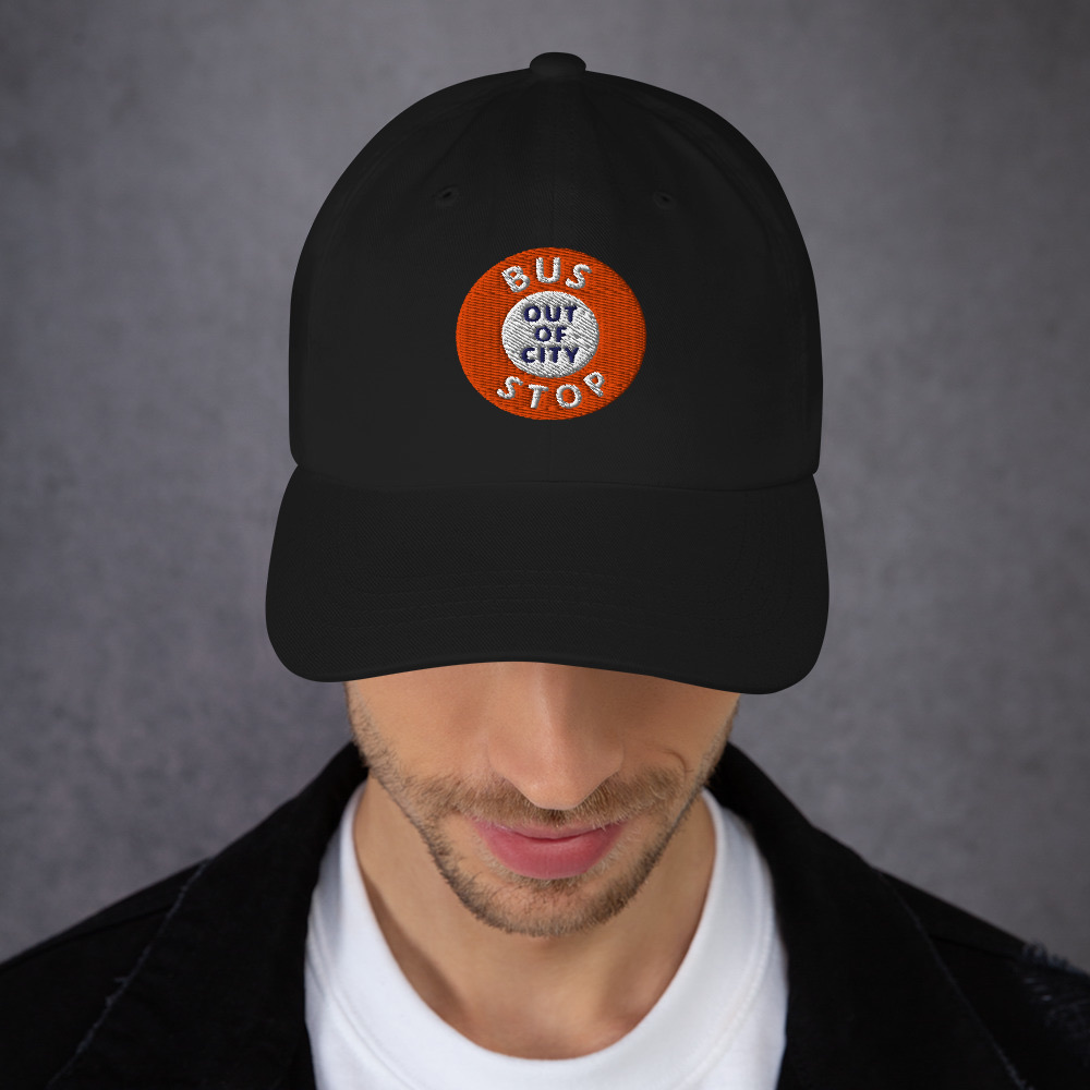 Out Of City Dad Hat in Black – Barbados Bus Stop Hat