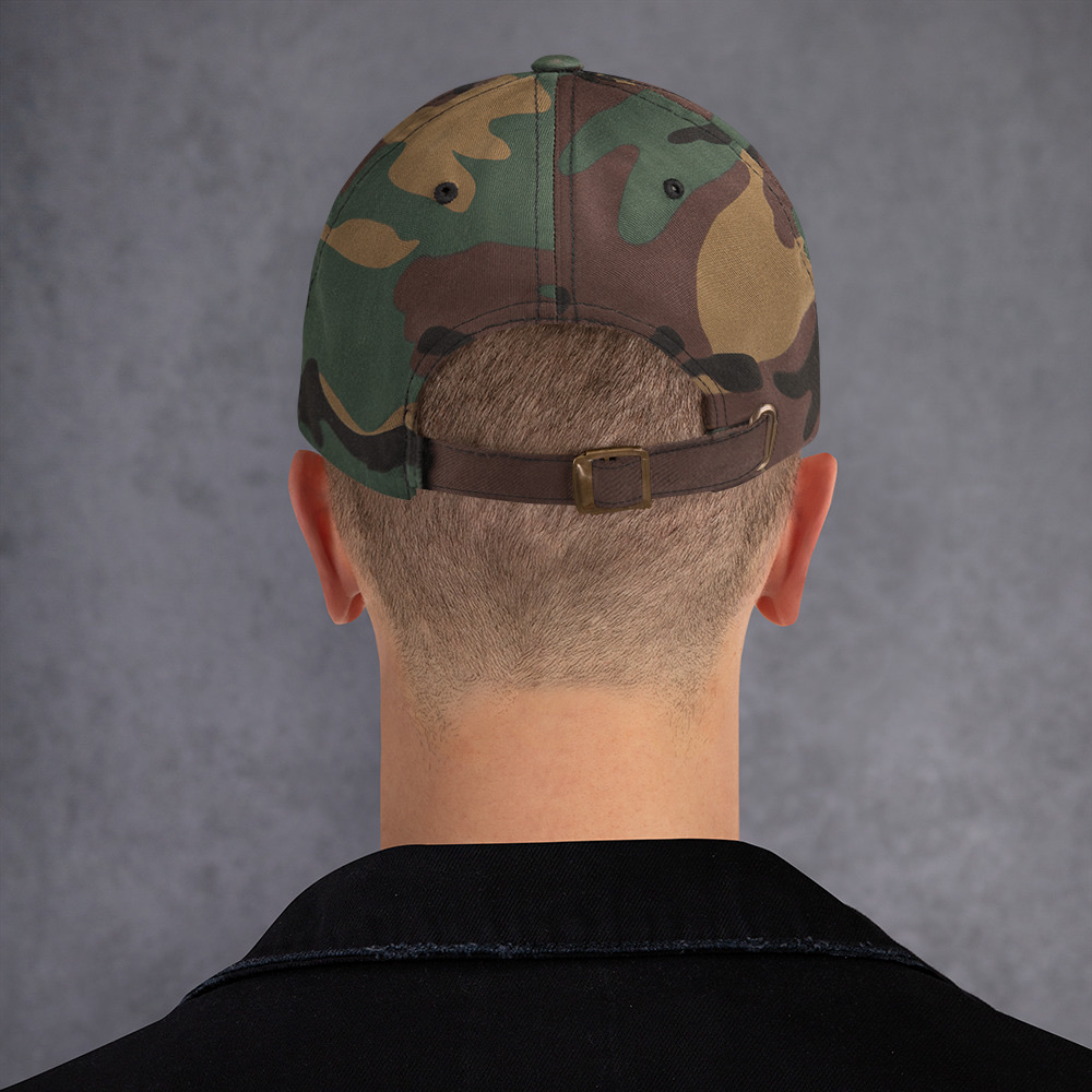 Out Of City Dad Hat in Green Camo – Barbados Bus Stop Hat