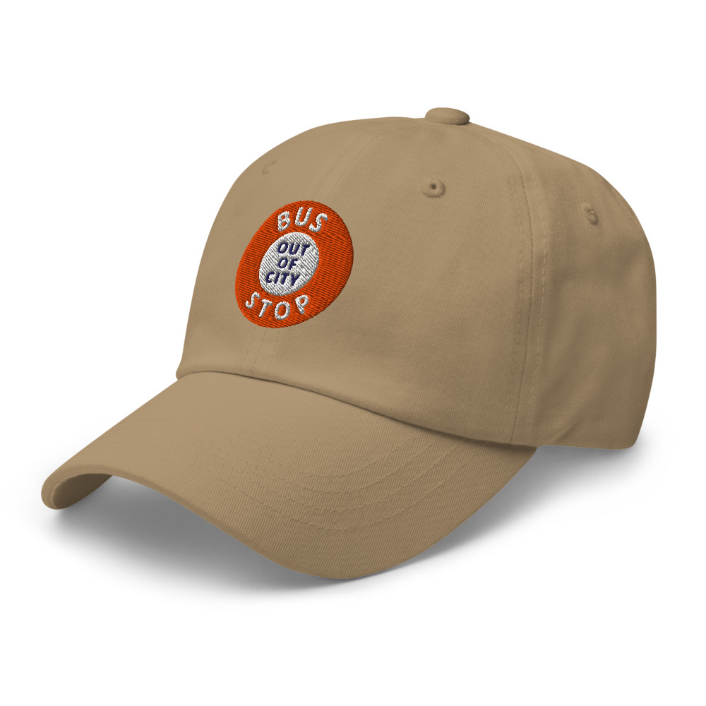 Out Of City Dad Hat in Khaki – Barbados Bus Stop Hat
