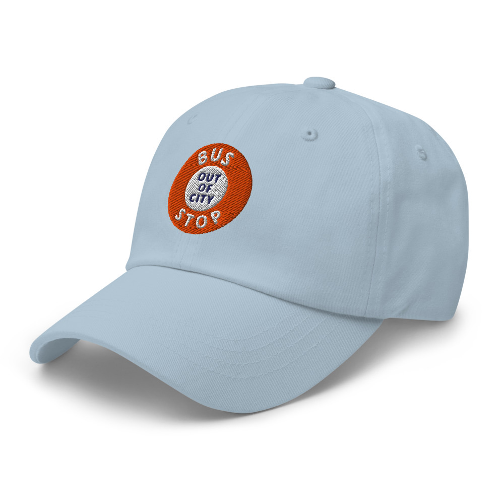 Out Of City Dad Hat in Light Blue – Barbados Bus Stop Hat