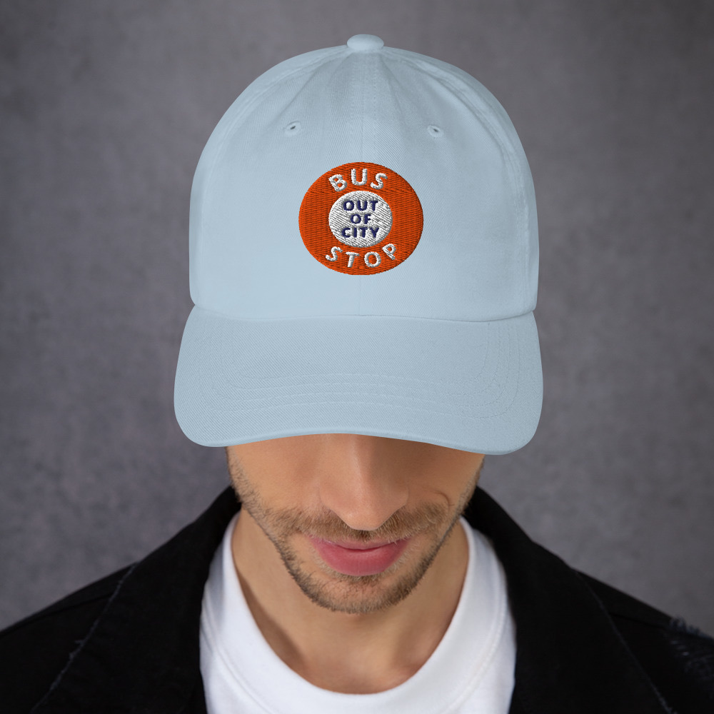 Out Of City Dad Hat in Light Blue – Barbados Bus Stop Hat