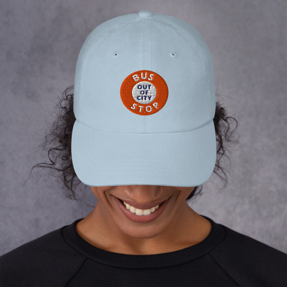 Out Of City Dad Hat in Light Blue – Barbados Bus Stop Hat