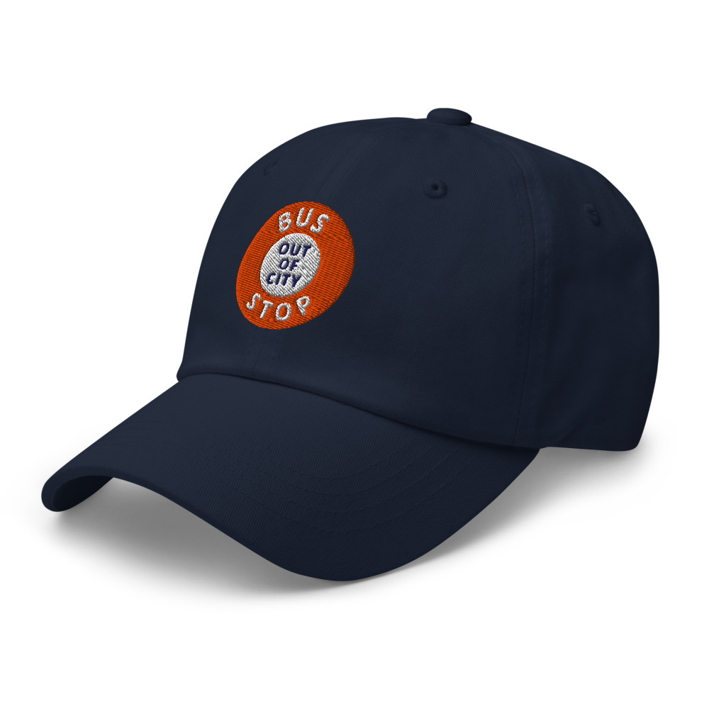 Out Of City Dad Hat in Navy – Barbados Bus Stop Hat