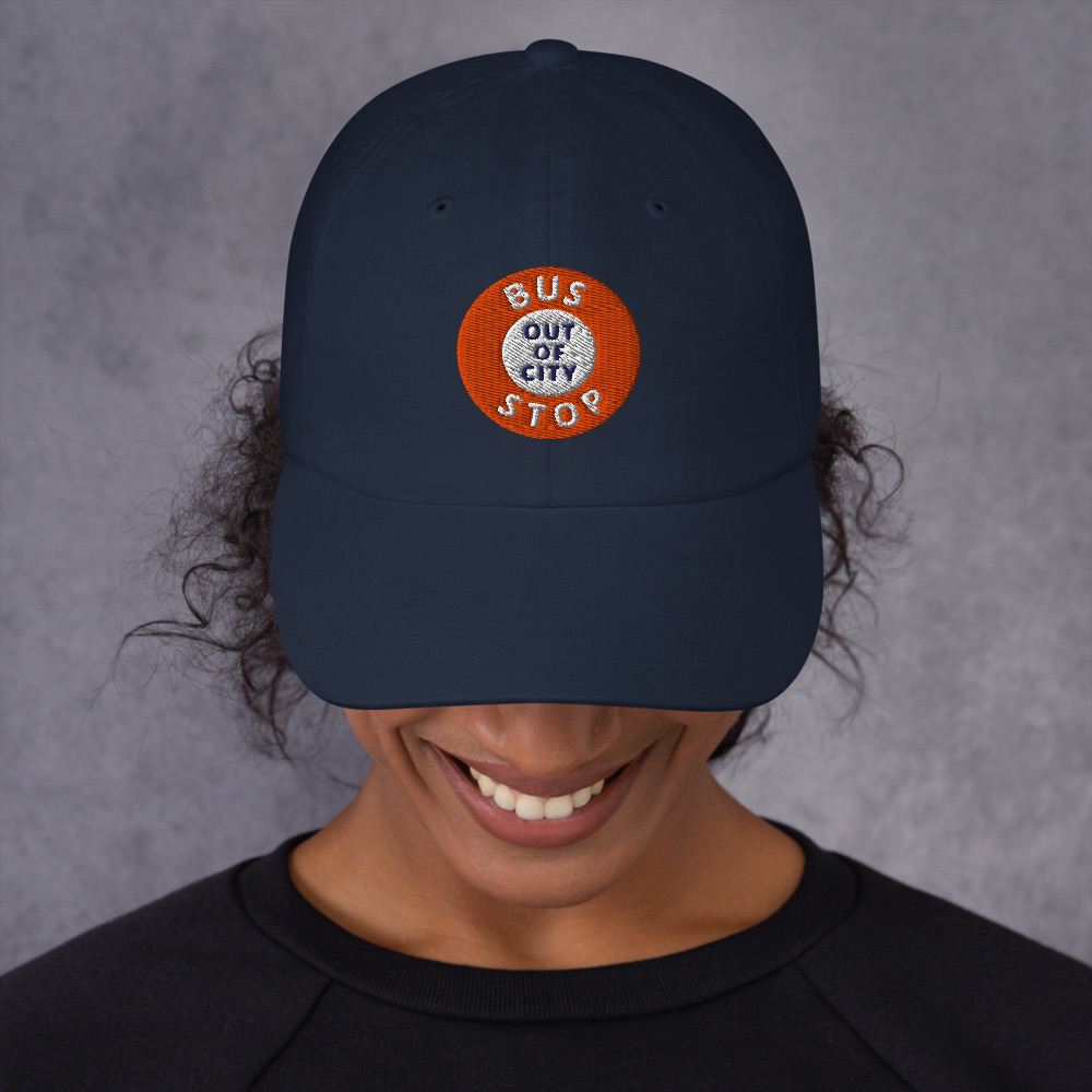 Out Of City Dad Hat in Navy – Barbados Bus Stop Hat