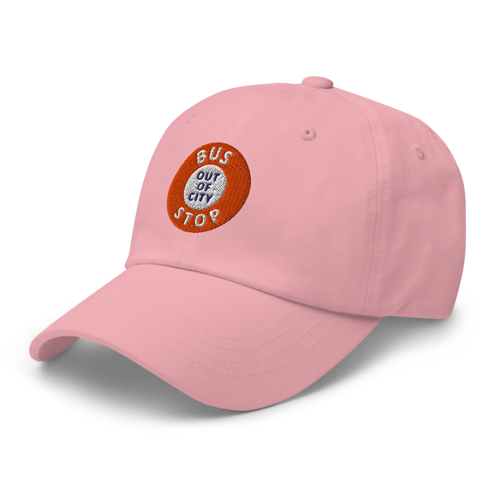 Out Of City Dad Hat in Pink – Barbados Bus Stop Hat