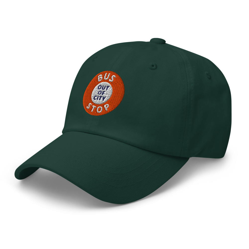 Out Of City Dad Hat in Spruce – Barbados Bus Stop Hat