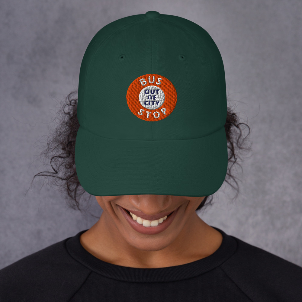 Out Of City Dad Hat in Spruce – Barbados Bus Stop Hat