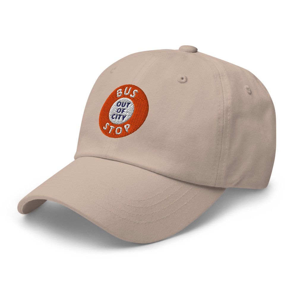 Out Of City Dad Hat in Stone – Barbados Bus Stop Hat
