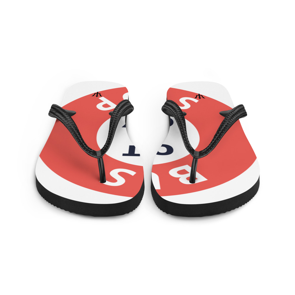 Out Of City Flip-Flops in White – Barbados Bus Stop Flip-Flops