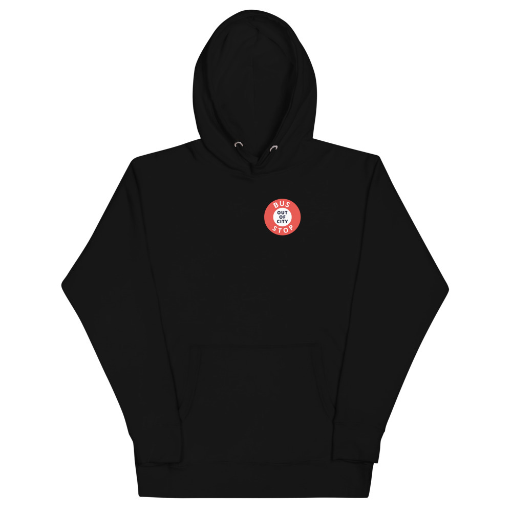 Out Of City Hoodie in Black – Barbados Bus Stop Hoodie