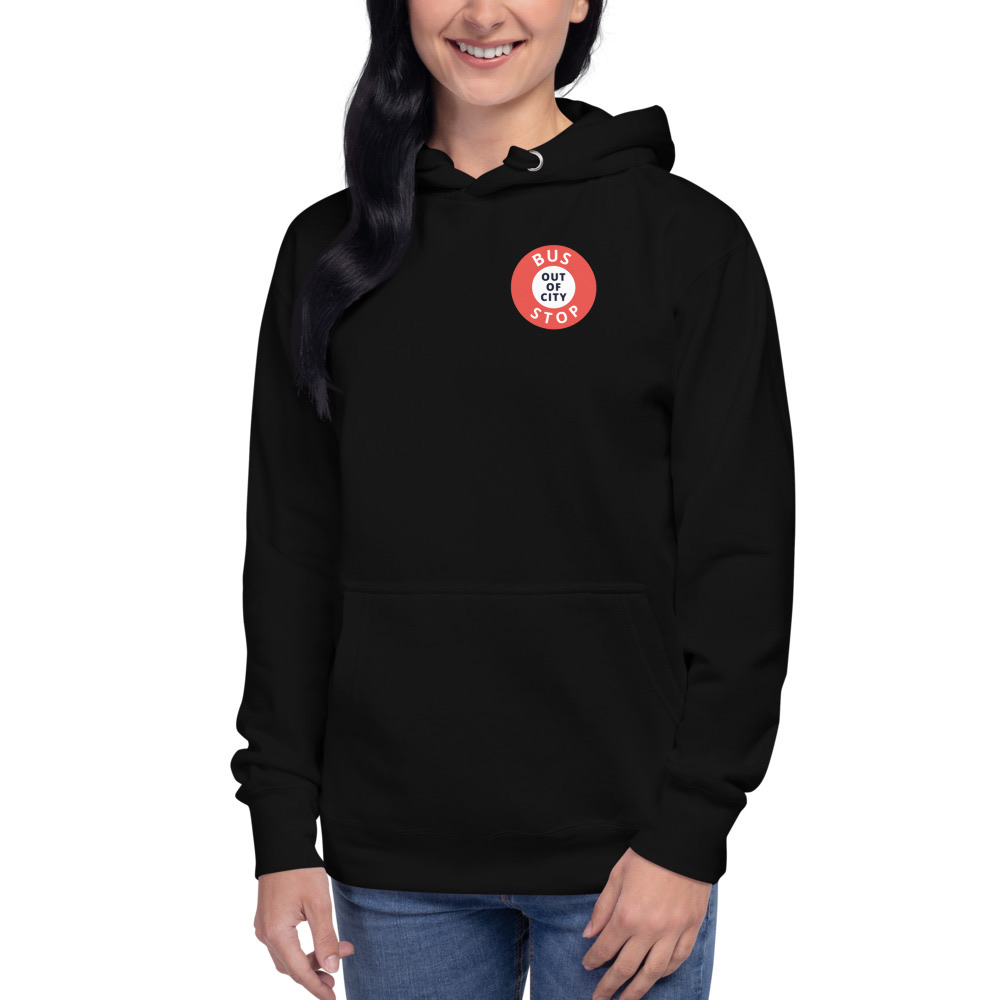 Out Of City Hoodie in Black – Barbados Bus Stop Hoodie