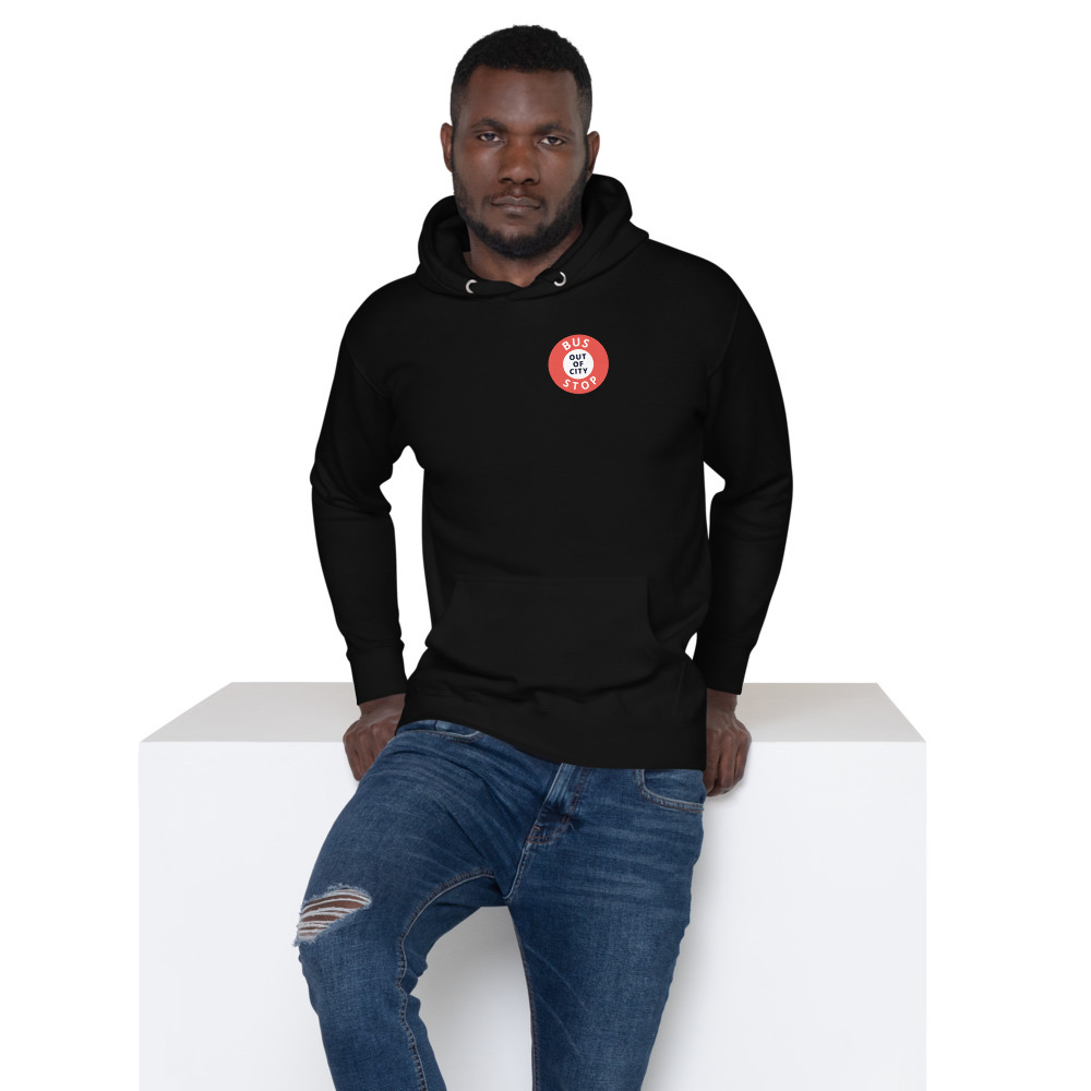 Out Of City Hoodie in Black – Barbados Bus Stop Hoodie