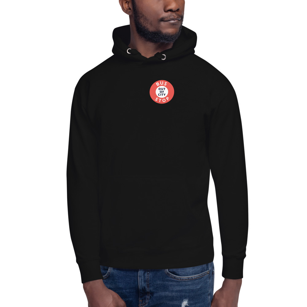 Out Of City Hoodie in Black – Barbados Bus Stop Hoodie