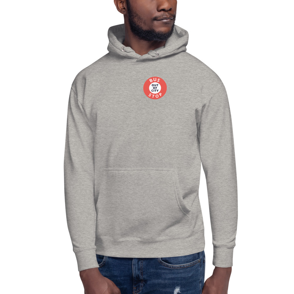 Out Of City Hoodie in Carbon Grey – Barbados Bus Stop Hoodie
