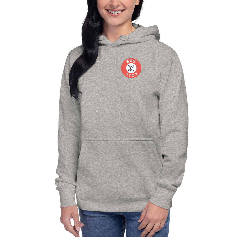 Out Of City Hoodie in Carbon Grey – Barbados Bus Stop Hoodie