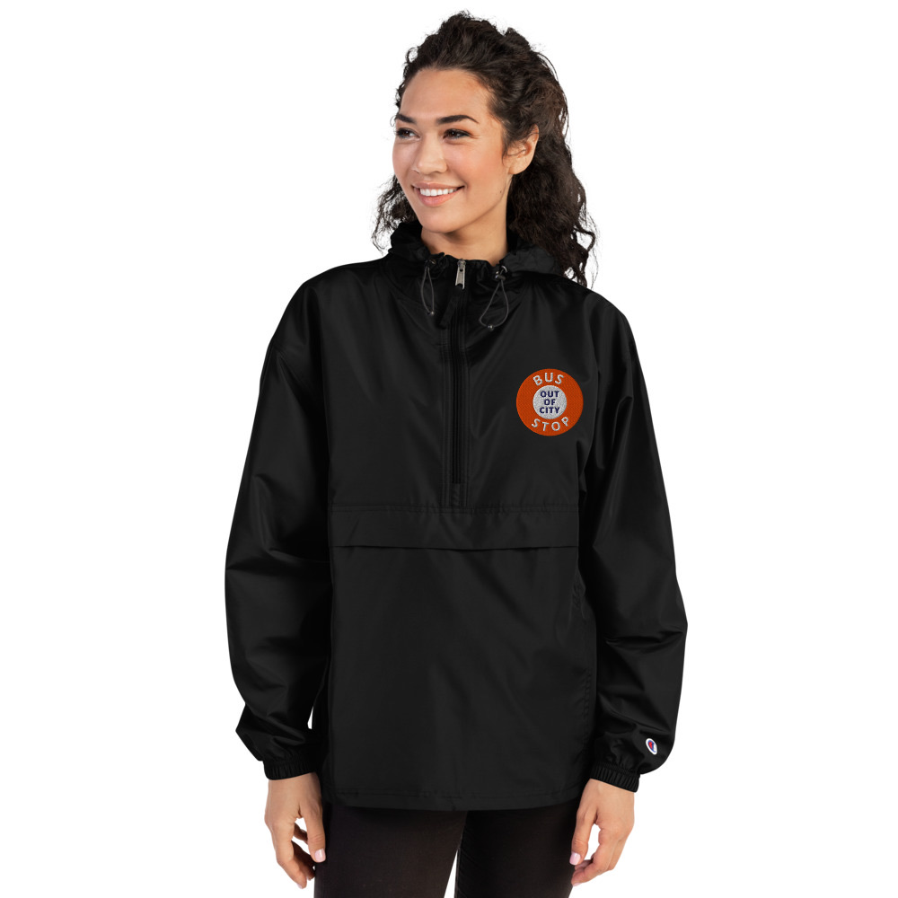 Out Of City Packable Jacket in Black – Barbados Bus Stop Jacket