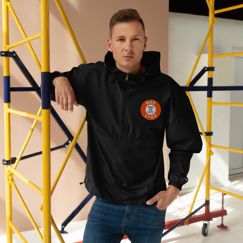 Out Of City Packable Jacket in Black – Barbados Bus Stop Jacket
