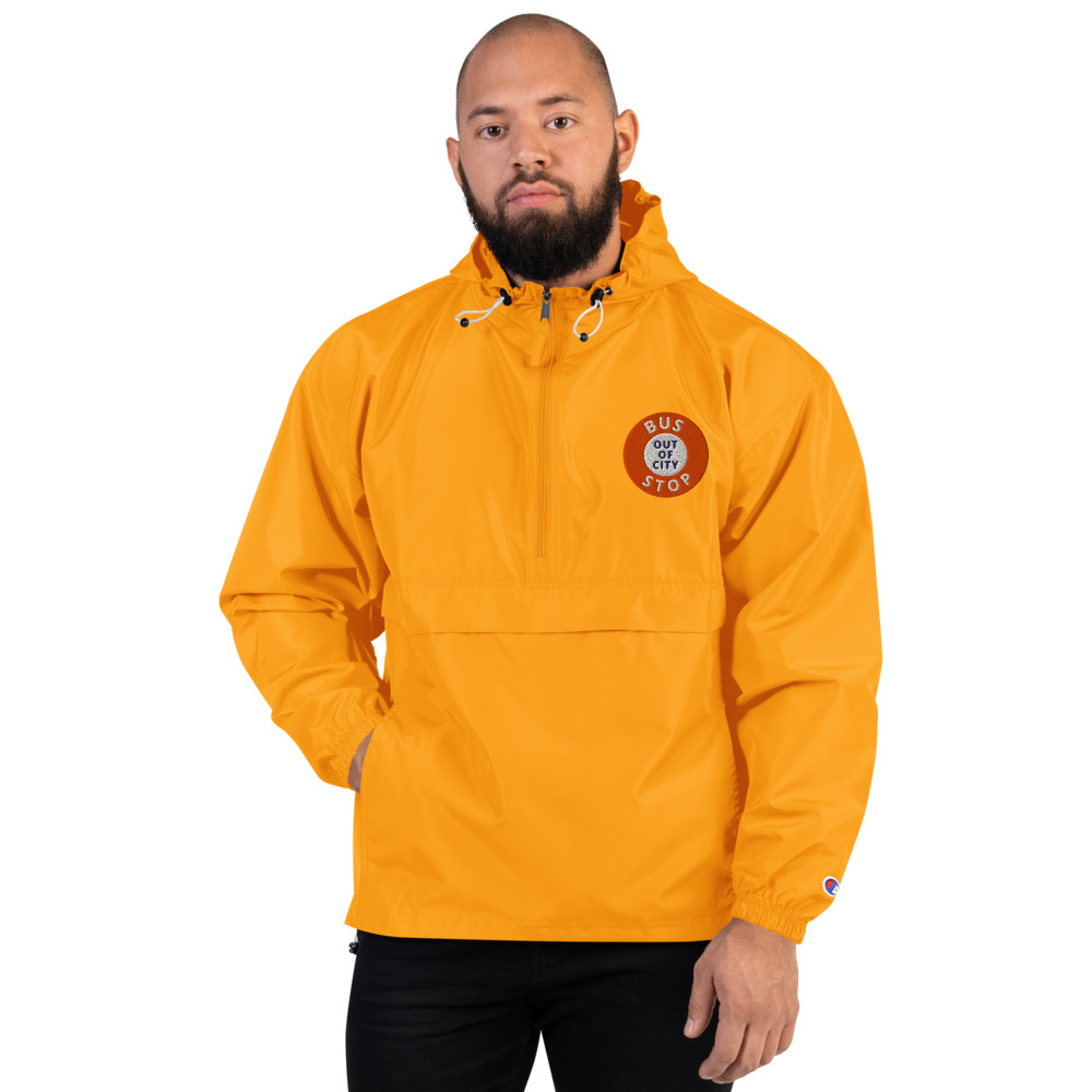 Out Of City Packable Jacket in Gold – Barbados Bus Stop Jacket