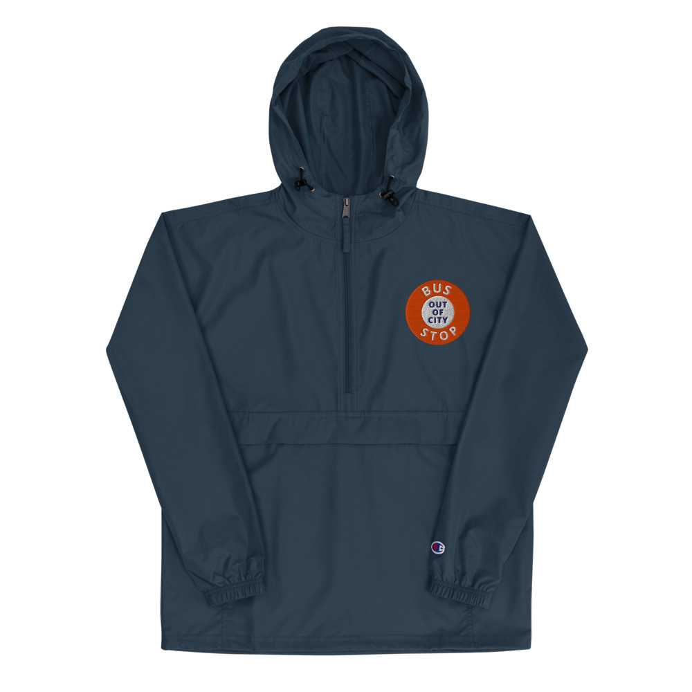 Out Of City Packable Jacket in Navy – Barbados Bus Stop Jacket