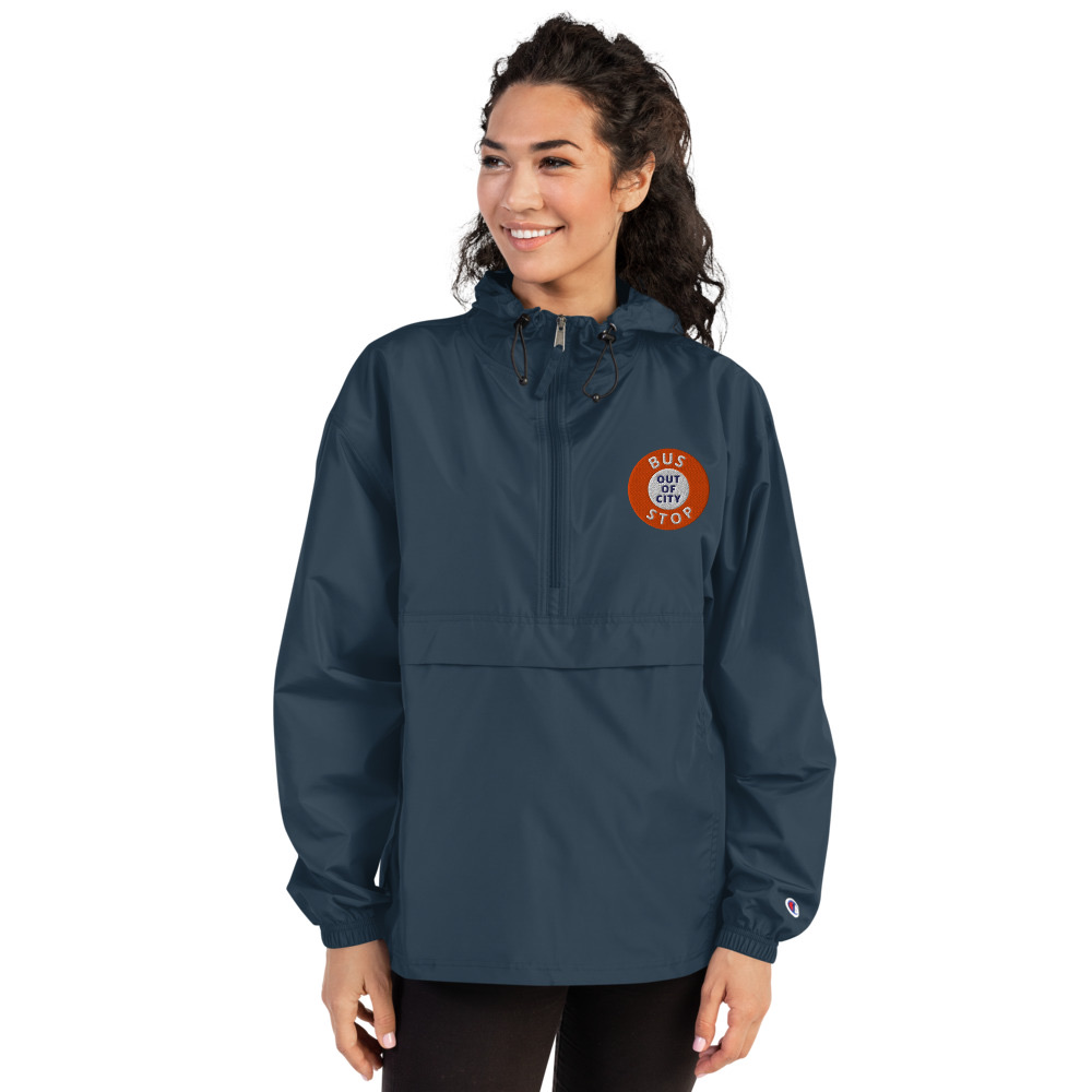Out Of City Packable Jacket in Navy – Barbados Bus Stop Jacket
