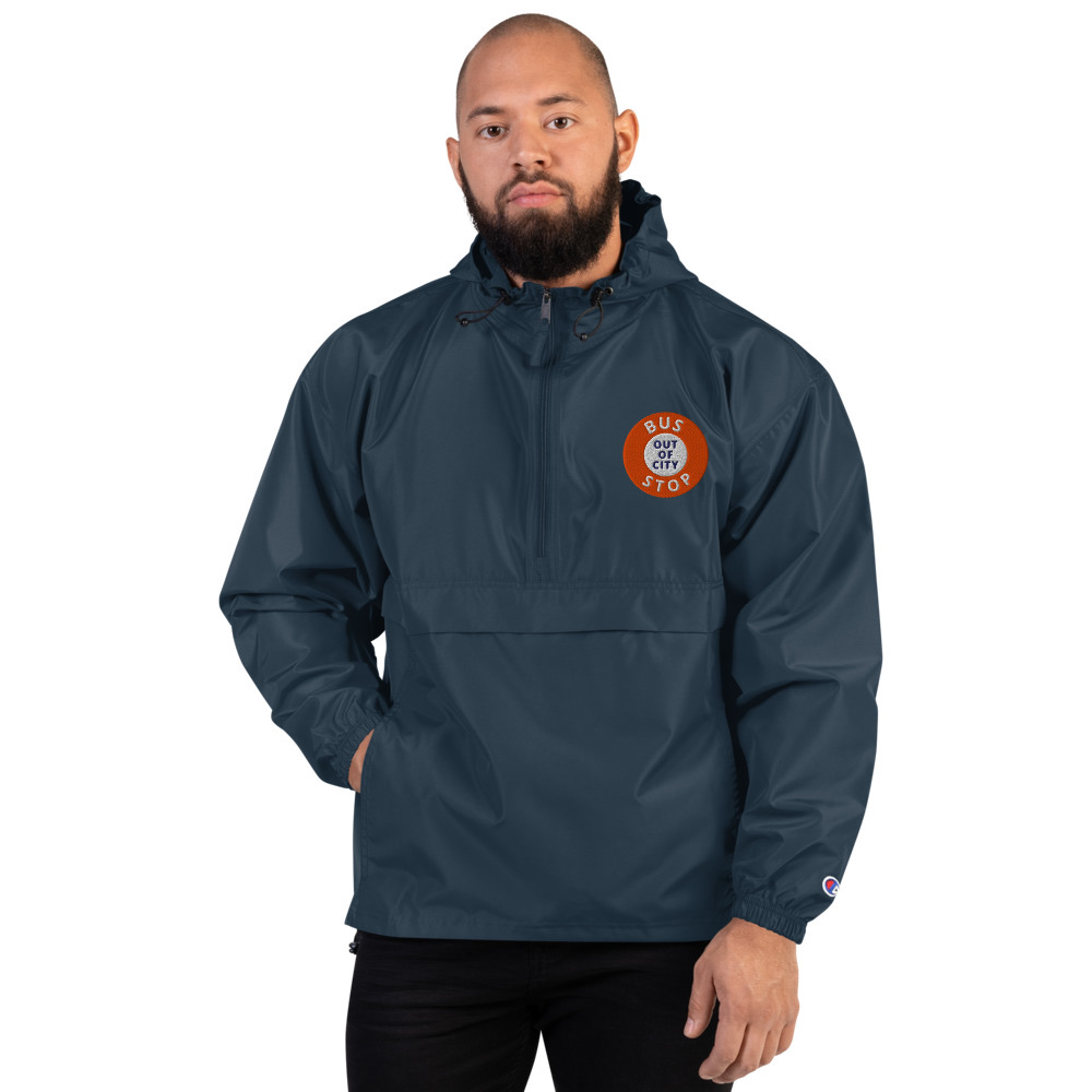 Out Of City Packable Jacket in Navy – Barbados Bus Stop Jacket