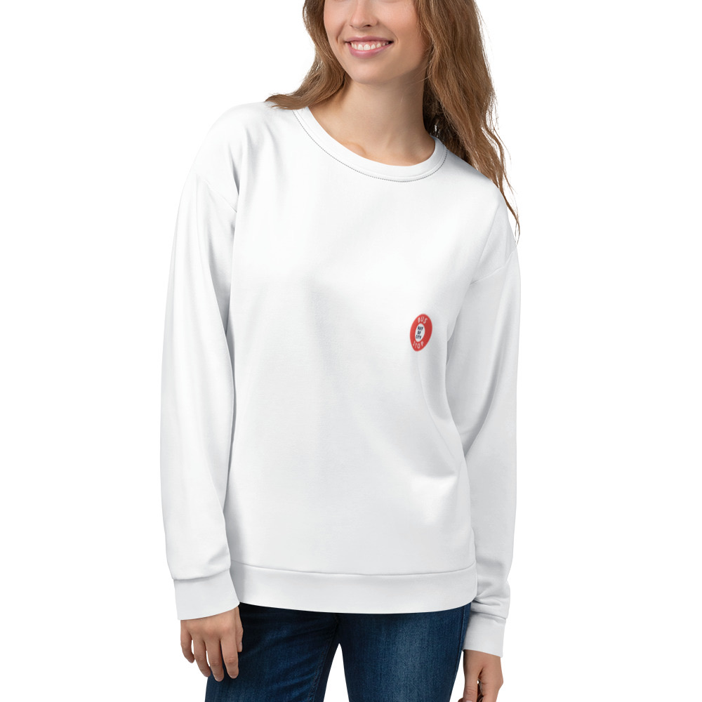 Out Of City Sweatshirt in White – Barbados Bus Stop Sweatshirt