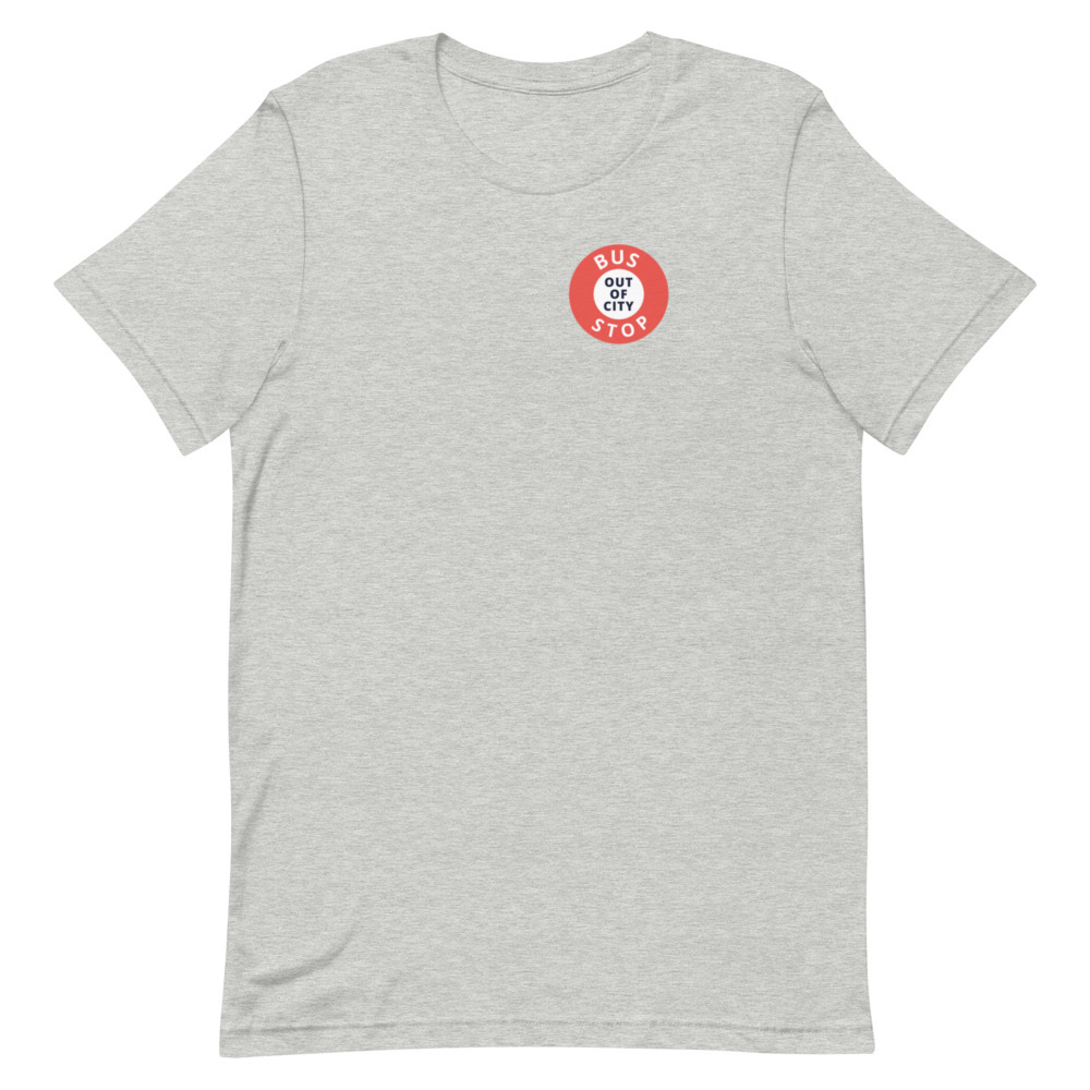 Out Of City Tee in Athletic Heather – Barbados Bus Stop T-Shirt