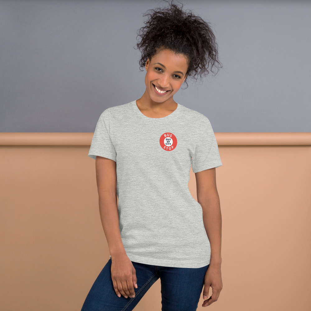 Out Of City Tee in Athletic Heather – Barbados Bus Stop T-Shirt