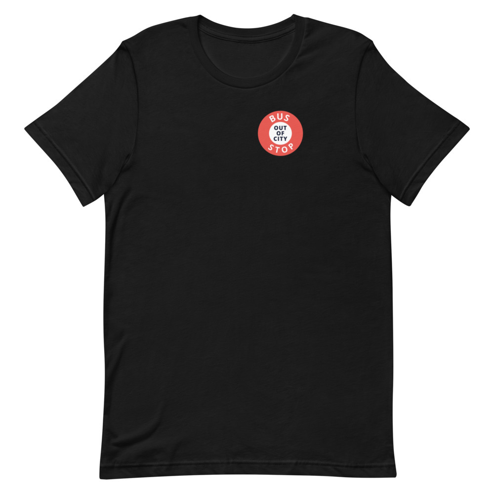 Out Of City Tee in Black – Barbados Bus Stop T-Shirt