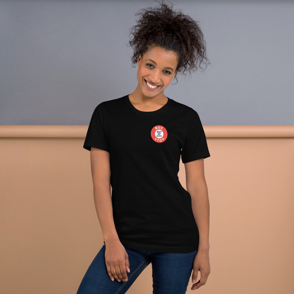Out Of City Tee in Black – Barbados Bus Stop T-Shirt