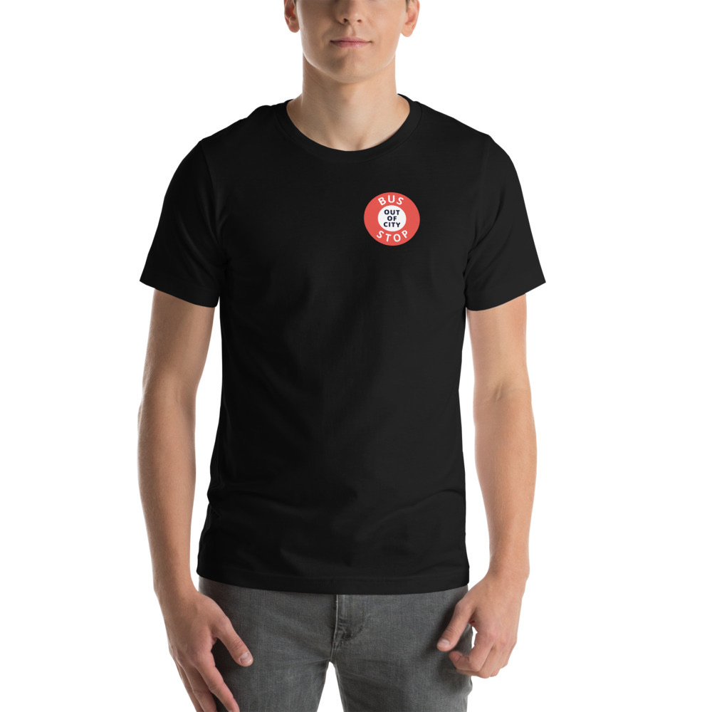 Out Of City Tee in Black – Barbados Bus Stop T-Shirt