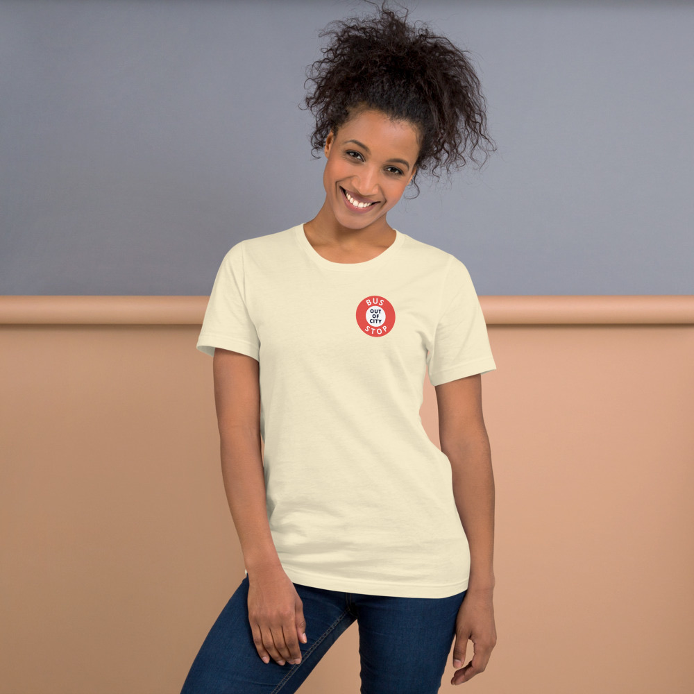 Out Of City Tee in Natural – Barbados Bus Stop T-Shirt