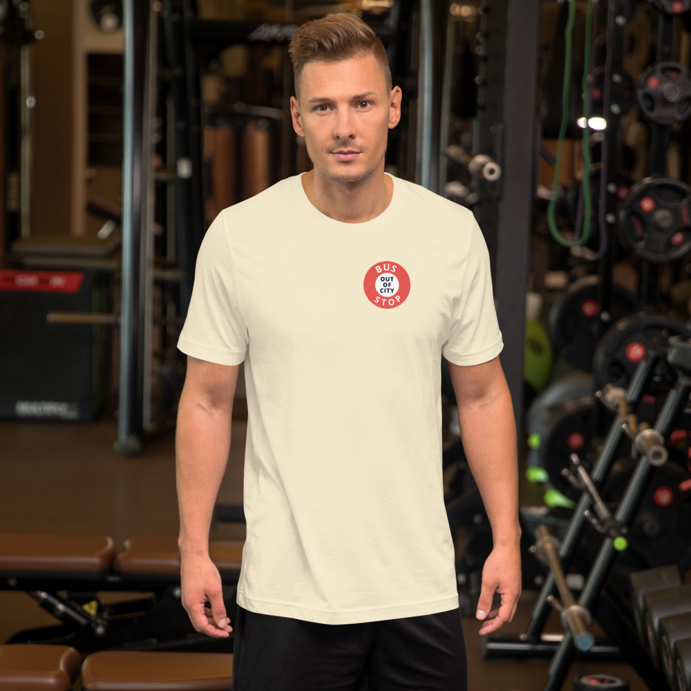 Out Of City Tee in Natural – Barbados Bus Stop T-Shirt