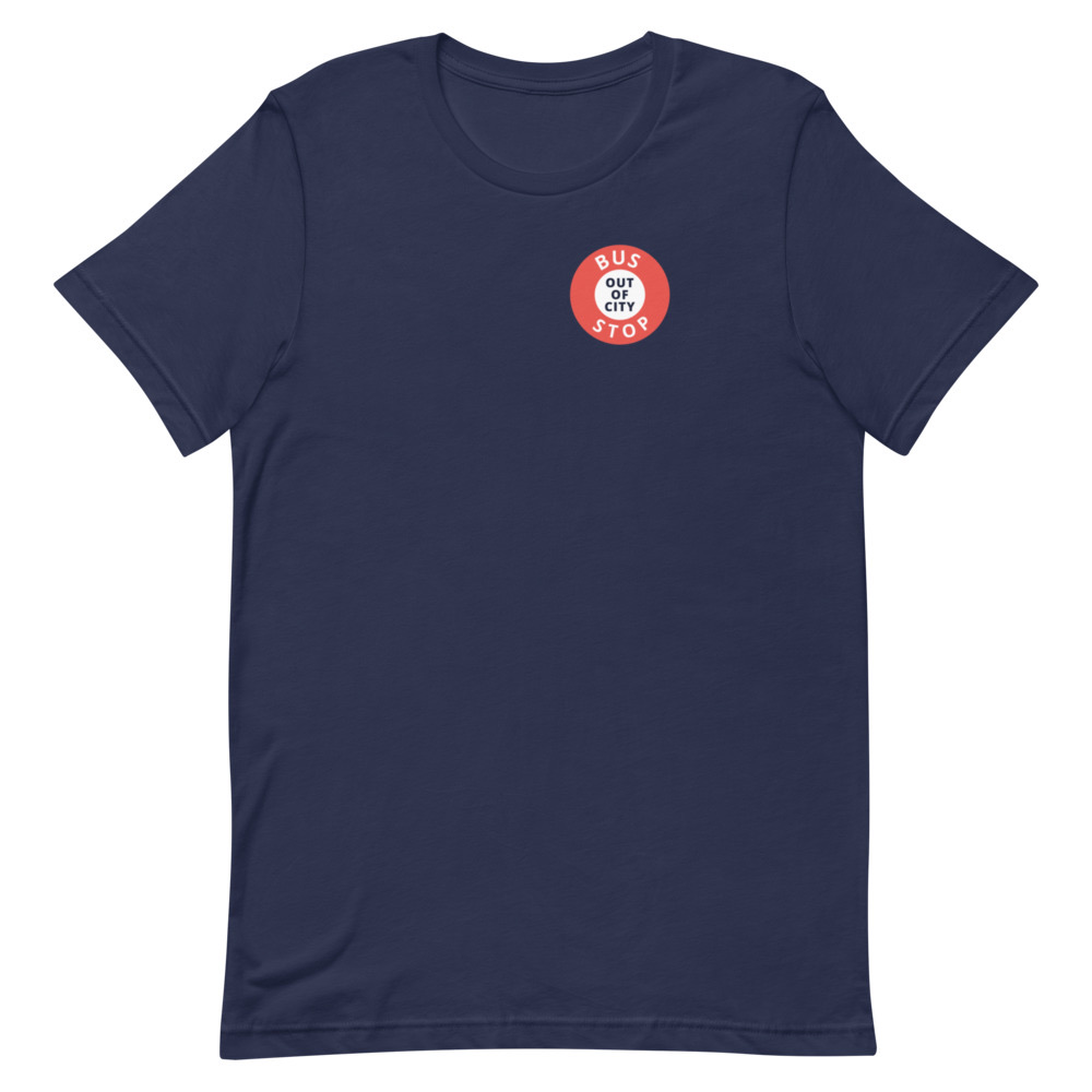 Out Of City Tee in Navy – Barbados Bus Stop T-Shirt