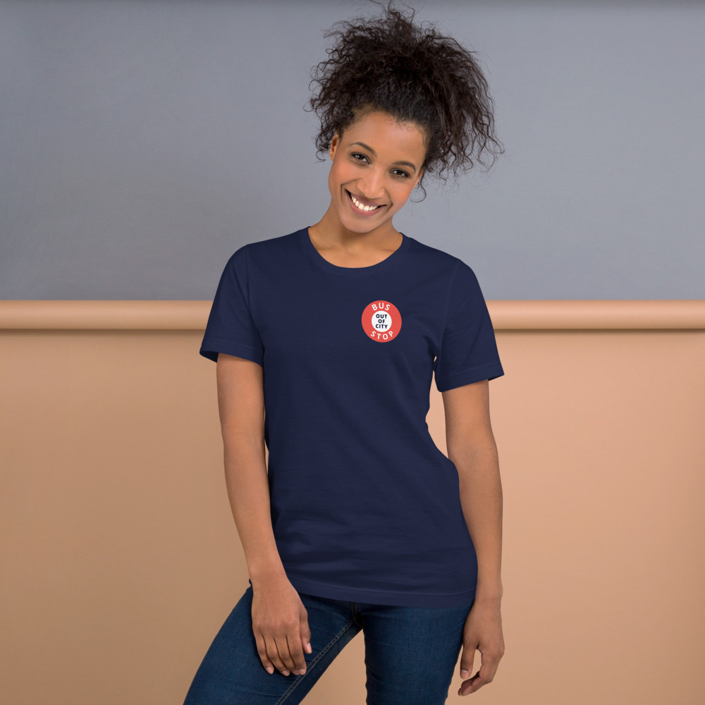 Out Of City Tee in Navy – Barbados Bus Stop T-Shirt