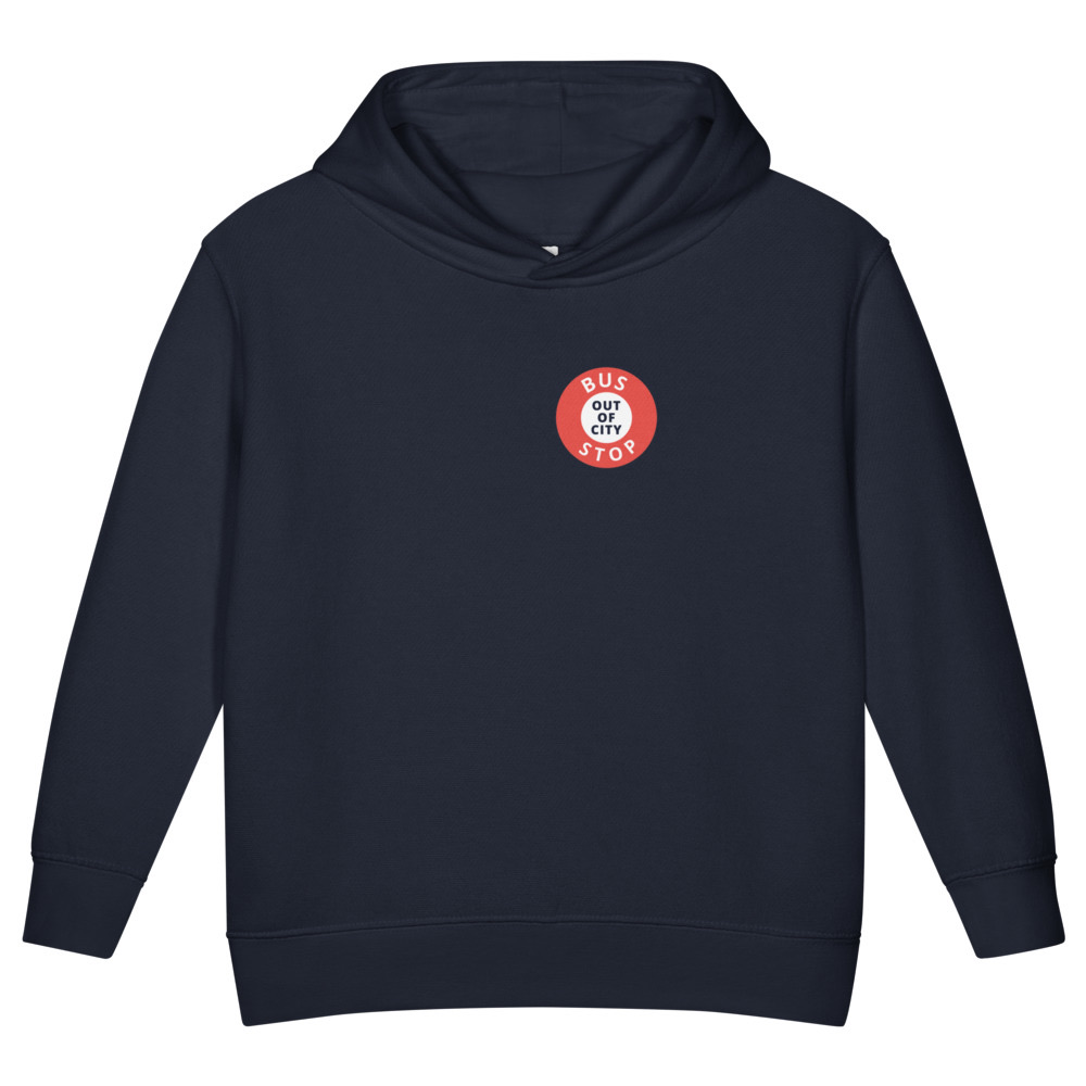 Out Of City Toddler Hoodie in Navy – Barbados Bus Stop Kids Hoodie