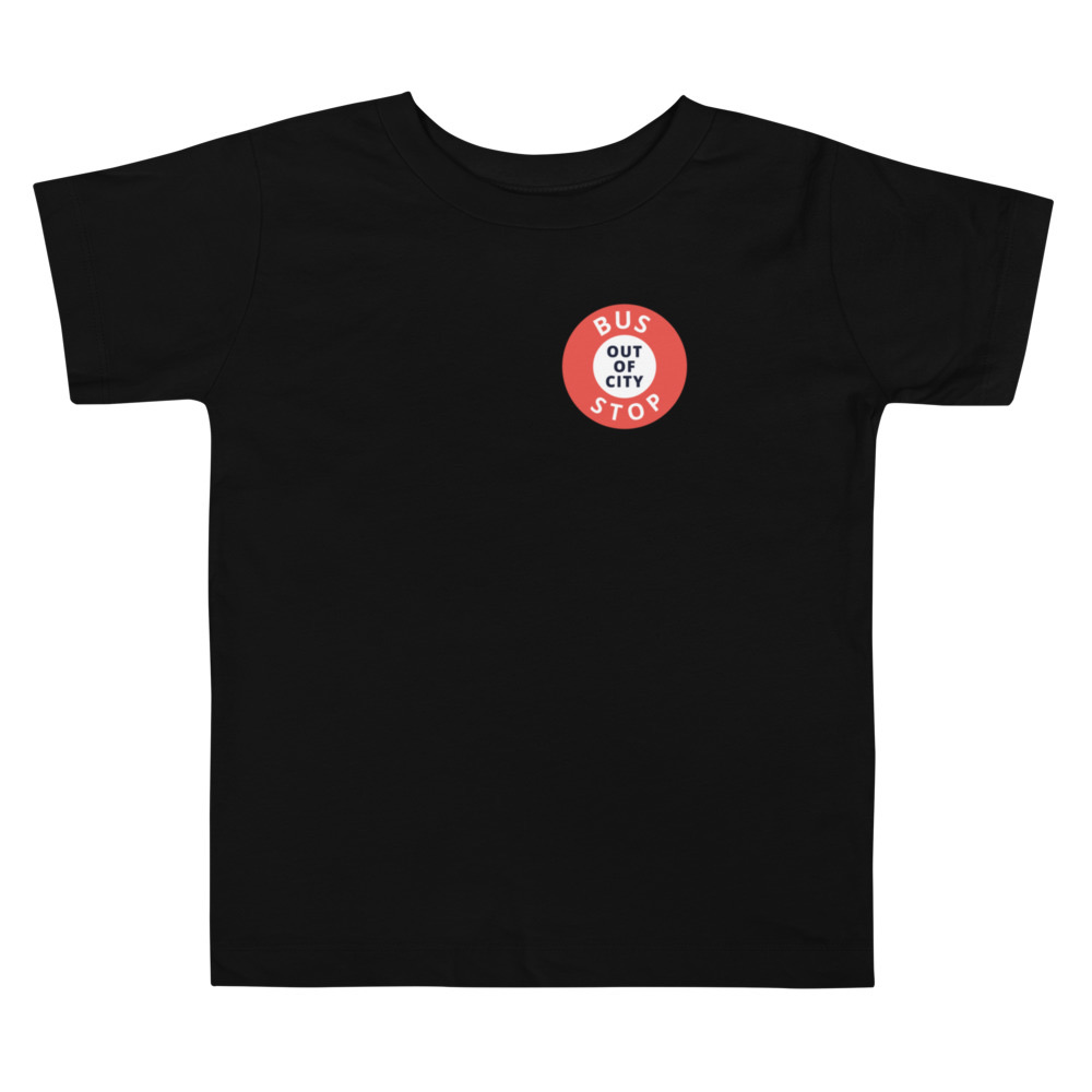 Out Of City Toddler Tee in Black – Barbados Bus Stop Kids T-Shirt