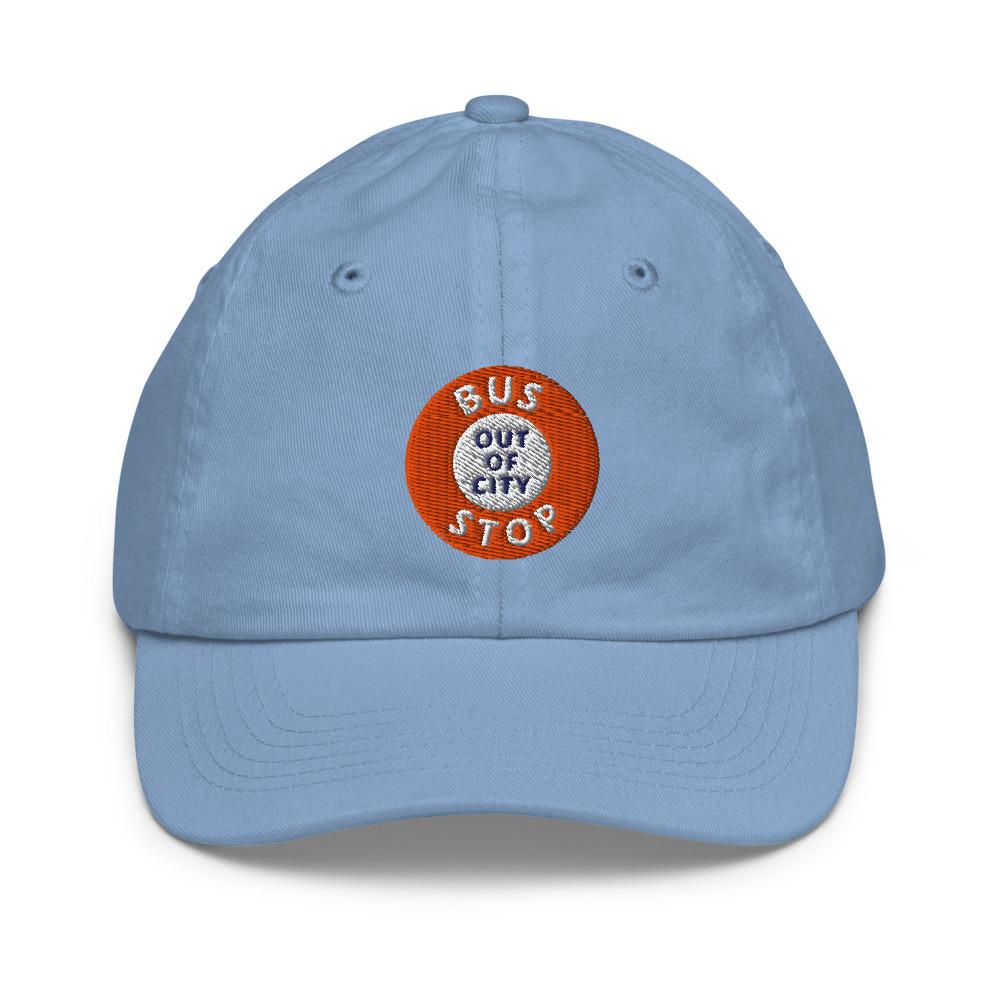 Out Of City Youth Cap in Baby Blue – Barbados Bus Stop Kids Cap