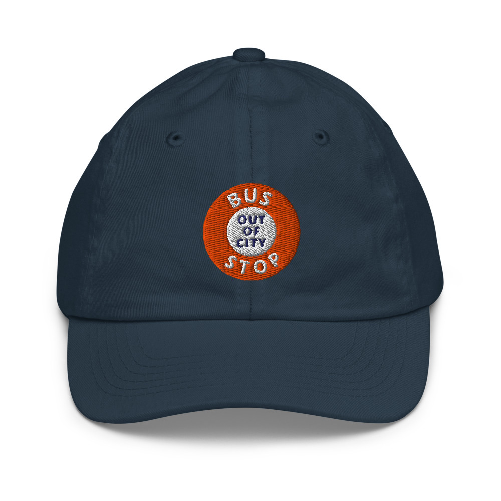 Out Of City Youth Cap in Navy – Barbados Bus Stop Kids Cap