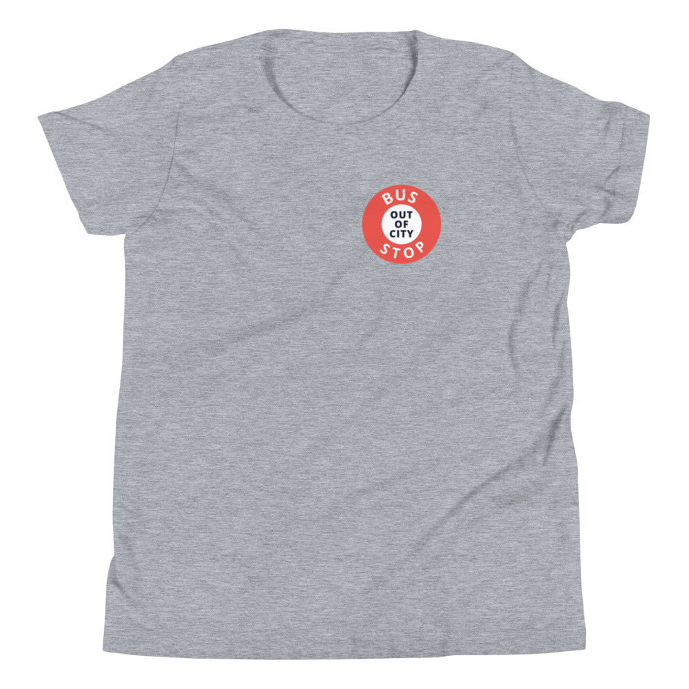 Out Of City Youth Tee in Athletic Heather – Barbados Bus Stop Kids T-Shirt