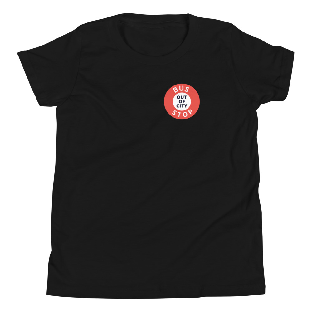 Out Of City Youth Tee in Black – Barbados Bus Stop Kids T-Shirt