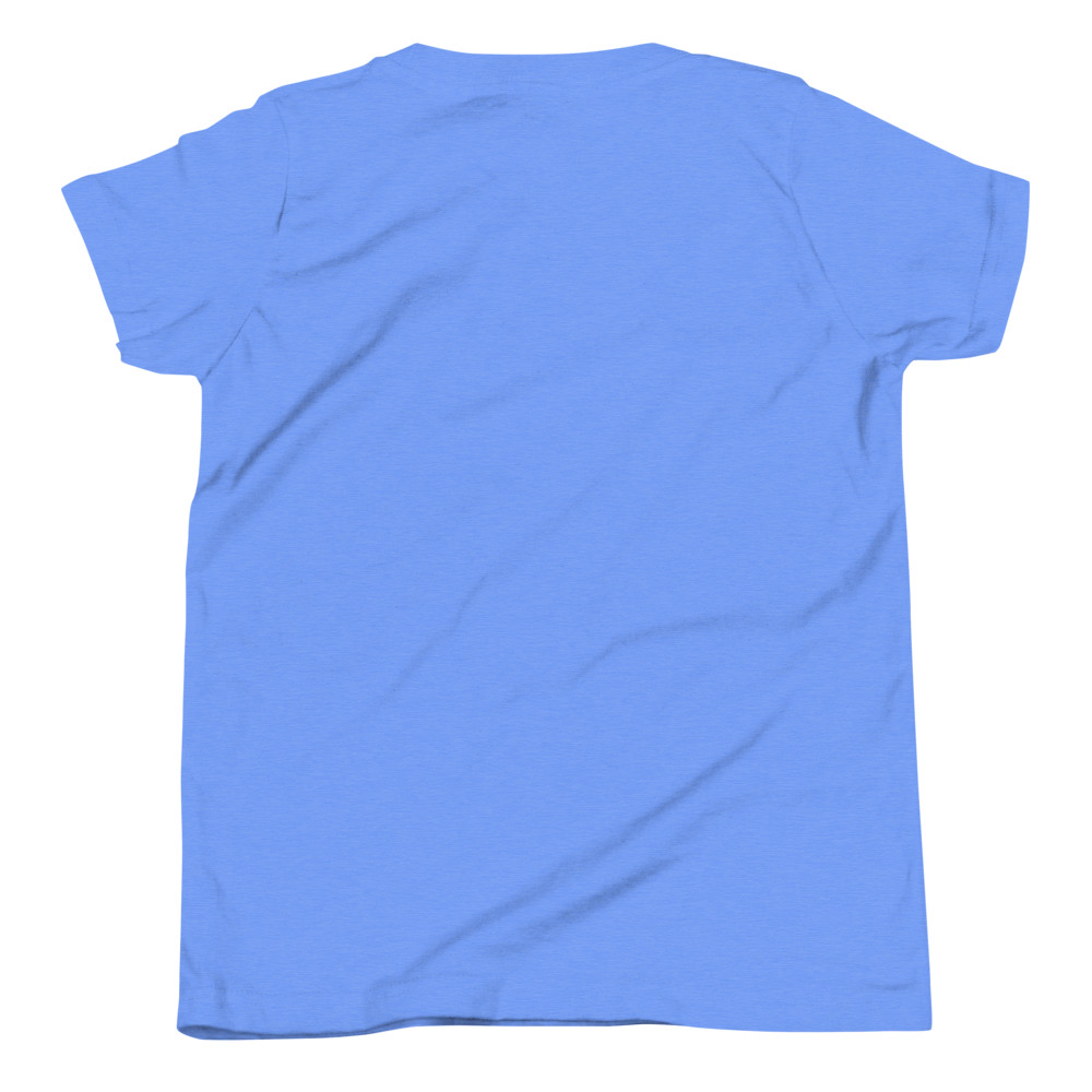 Out Of City Youth Tee in Heather Columbia Blue – Barbados Bus Stop Kids T-Shirt