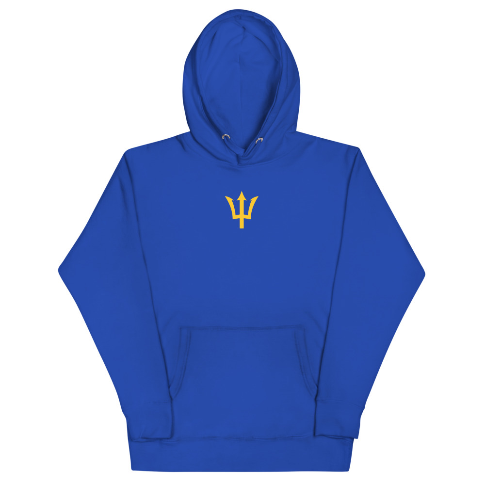 Yellow Trident Hoodie in Team Royal – Barbados Trident Hoodie