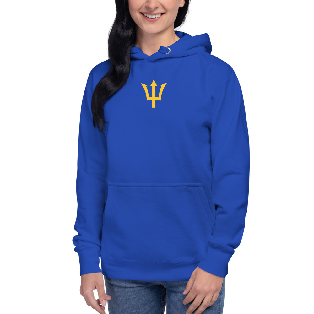 Yellow Trident Hoodie in Team Royal – Barbados Trident Hoodie