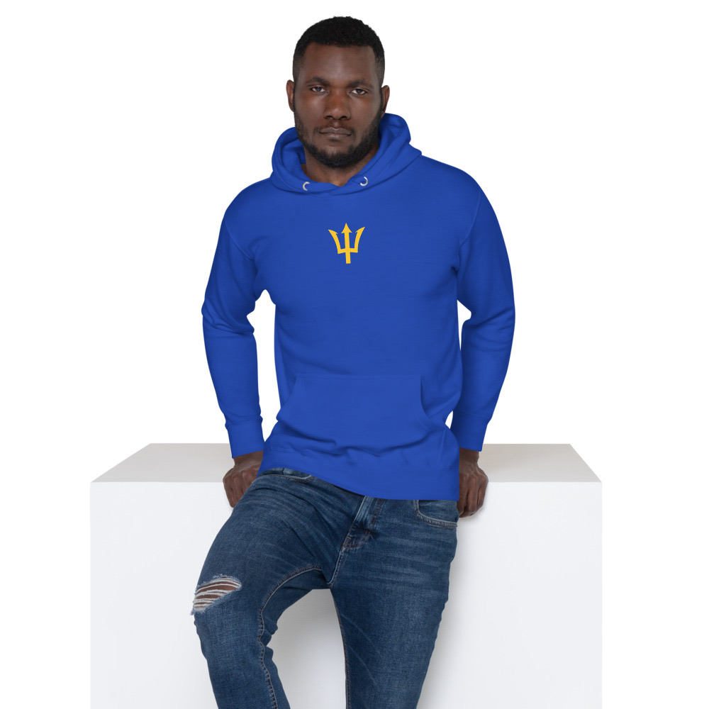 Yellow Trident Hoodie in Team Royal – Barbados Trident Hoodie